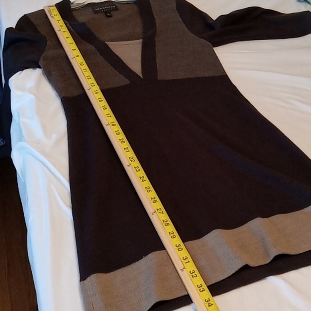 Connected women's size Small brown knit dress. - Picture 7 of 7